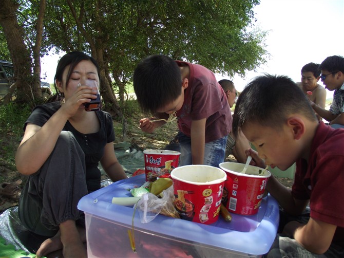 吃的虽然简朴，但我们乐在其中