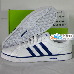 三叶草stam smith史密斯STYLE男板鞋G10200 白蓝