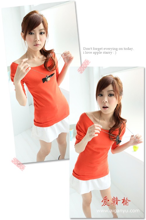 韩版杂志推荐10春秋一字领糖果中袖T恤.jpg-09.jpg