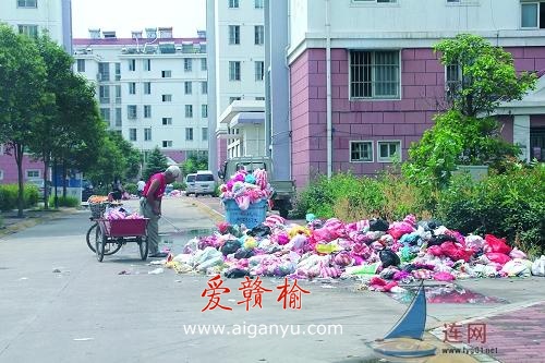茗馨花园垃圾成堆无人扫
