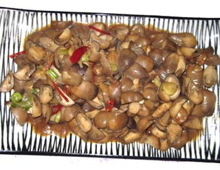 营养美味的爆炒草菇