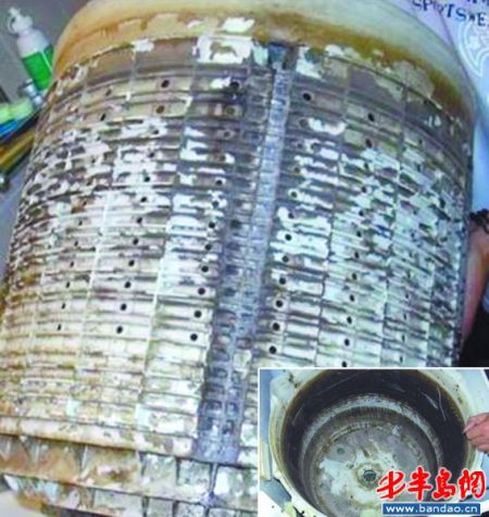 网爆洗衣机滚筒藏污纳垢
