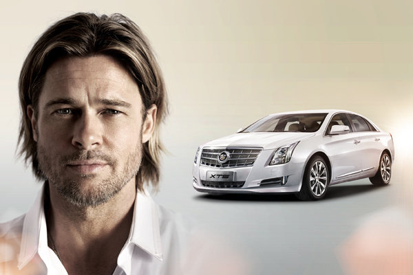 布拉德*皮特代言全新豪华轿车凯迪拉克XTS