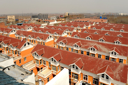 柘汪镇大小王坊居民新区二期工程一角