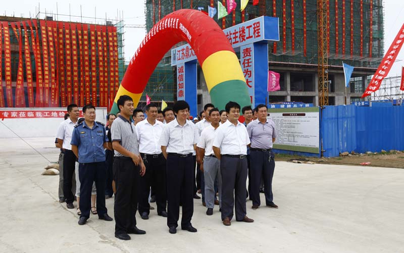 赣榆汽车客运站及综合楼主体工程提前封顶