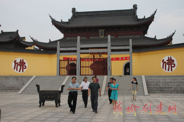 【图】市旅游局来赣榆县检查徐福泊船山景区创建工作